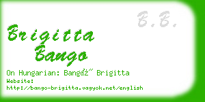 brigitta bango business card